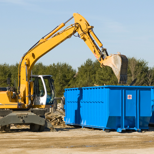 what kind of customer support is available for residential dumpster rentals in Pymatuning